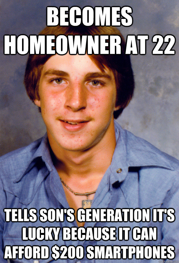 The Old Economy Steve meme took off after the financial crisis, speaking to this divide between generations
